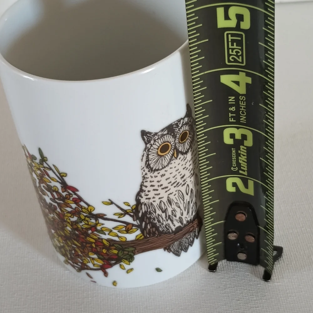 West Elm White Owl Mug